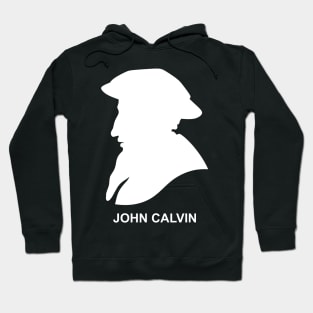 Silhouette of Christian reformer and theologian John Calvin Hoodie